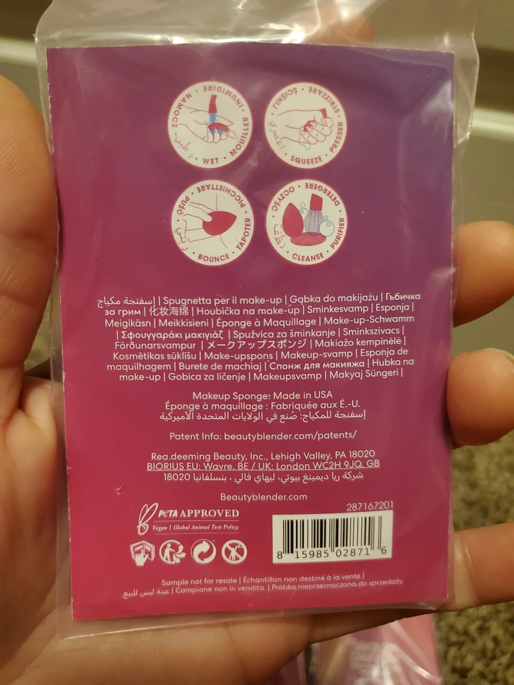 beautyblender Light Pink Sample Sponge Trio